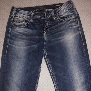 Silver brand jeans.